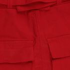 Girls' Red Regular Fit A-Line Cargo Skirt, Red, small