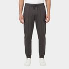 Men's Light Grey Grey Slim Fit Raised Seam Track Pants, Light Grey, small