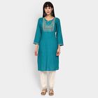 Ladies' Kurta , Dark Green, small image number null