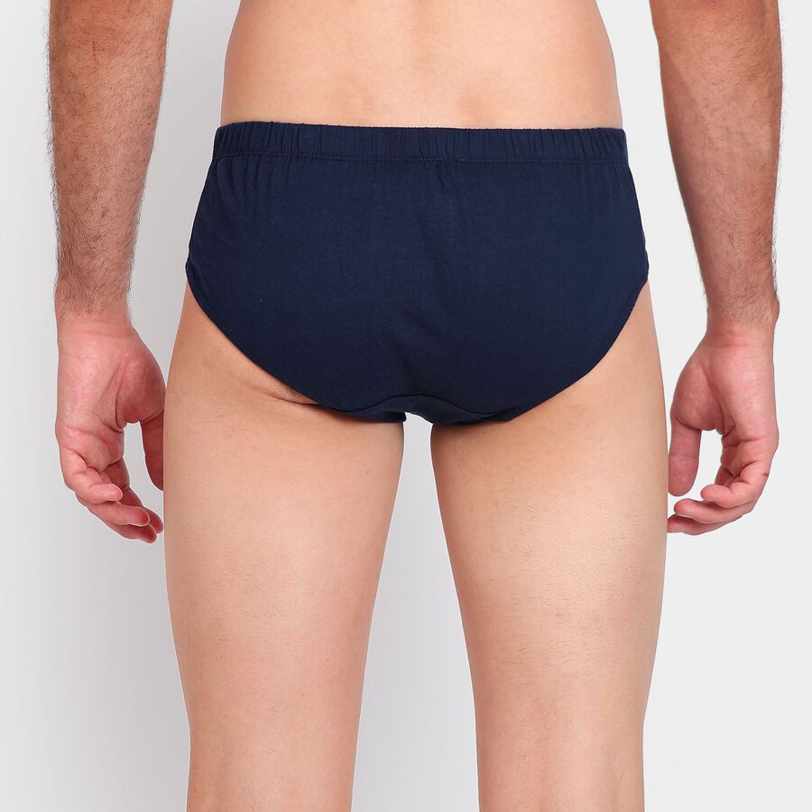 Men's 100% Cotton Briefs, Navy Blue, large image number null