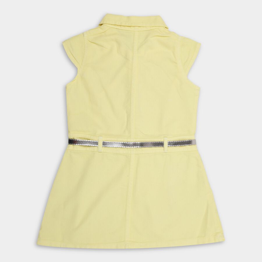 Girls' Frock , पीला, large image number null