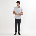 Men's 100% Cotton Casual Shirt , Light Grey, small image number null
