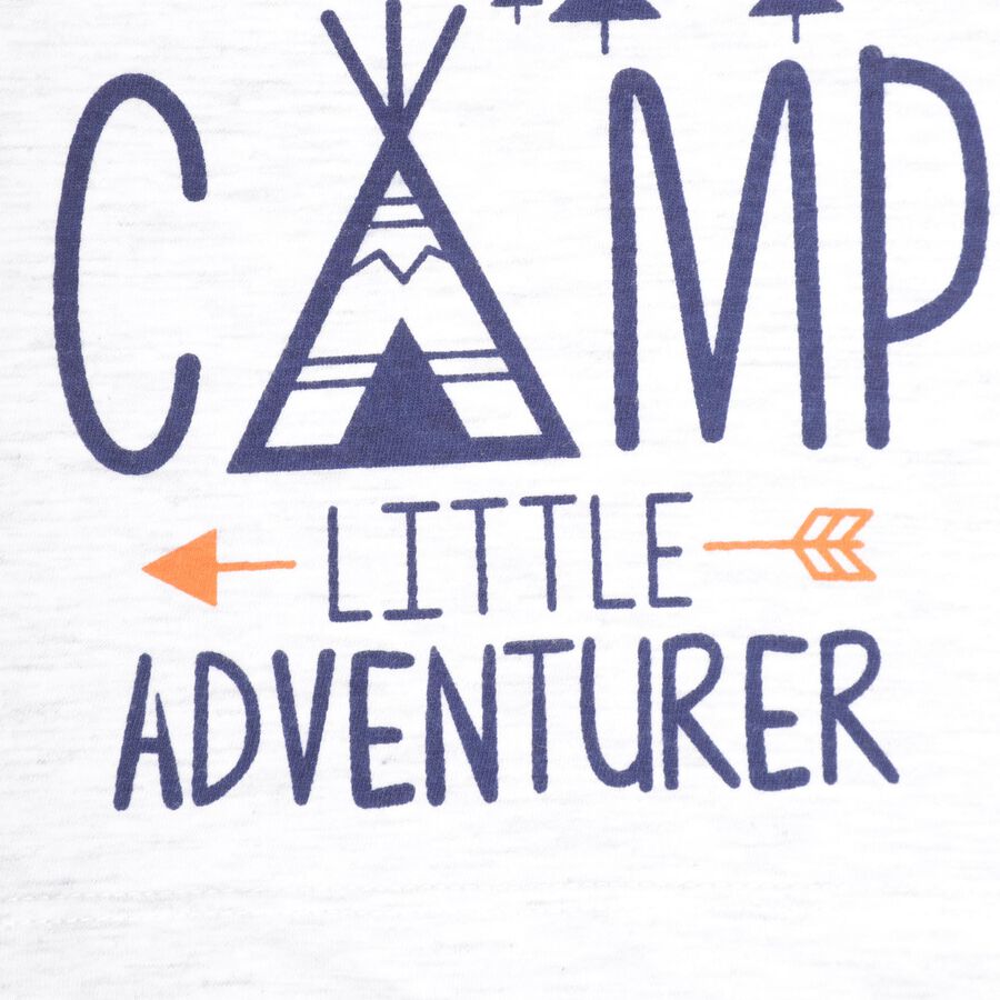 Infants Cotton T-Shirt, Navy Blue, large image number null