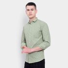 Printed Casual Shirt, Light Green, small image number null