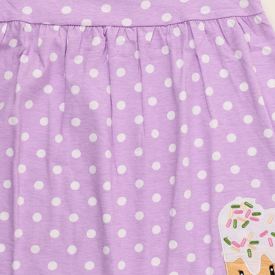 Girls' Frock, लाइलेक, large