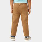 Boys' Beige Regular Fit Elasticated Waist Jeans, Beige, small