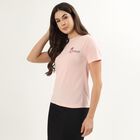 Ladies' Round Neck T-Shirt, Light Pink, small