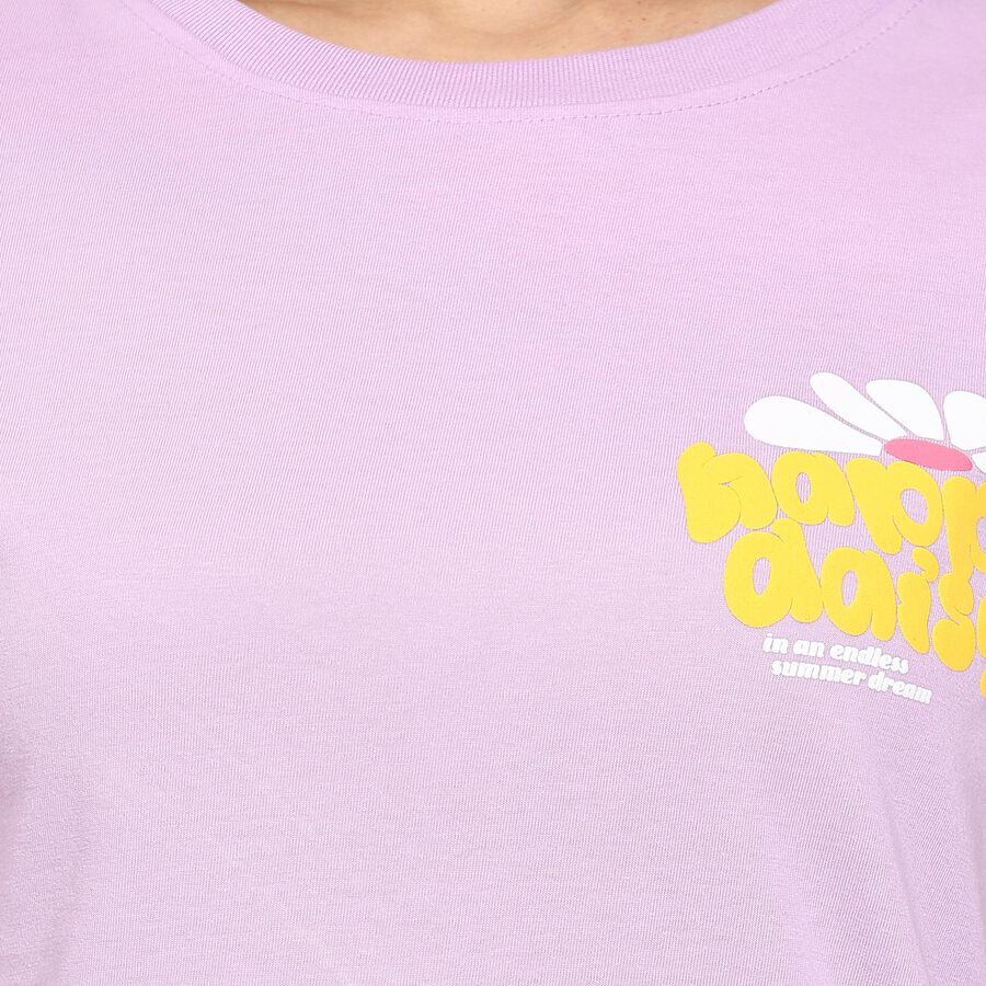 Ladies' Round Neck T-Shirt , Lilac, large image number null
