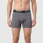 Men's Black Regular Fit Trunks, Black, small