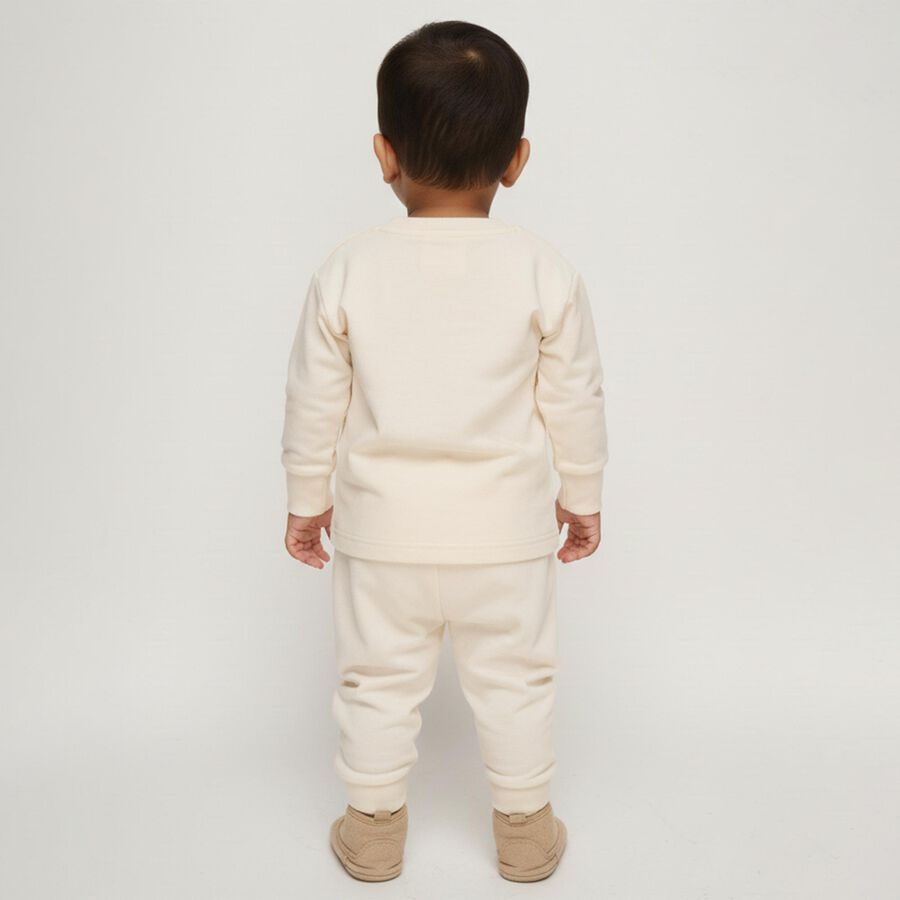 Infants' 100% Cotton Baba Suit, Beige, large image number null