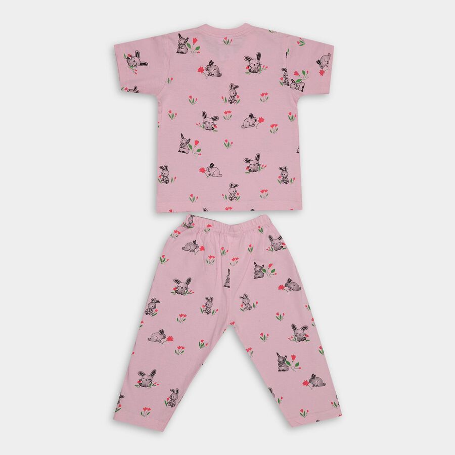 Infants' 100% Cotton Suit Night, गुलाबी, large