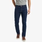 Men's Blue Slim Fit Stretchable Jeans, मध्यम नीला, small
