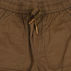 Boys' Olive Green Regular Fit Cargo Jogger Trousers, ओलिव, small
