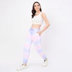 Women's Lilac Regular Fit Side-Striped Track Pants, Lilac, small