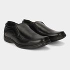 Men's Black Slip-On Loafer Formal Shoes, Black, small