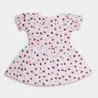 Infant Girls' 100% Cotton Frock , White, small image number null