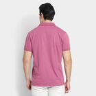 Men's Collared Half Sleeves T-Shirt , Light Pink, small image number null