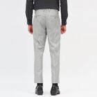 Men's Slim Fit Formal Trousers, हल्का ग्रे, small image number null