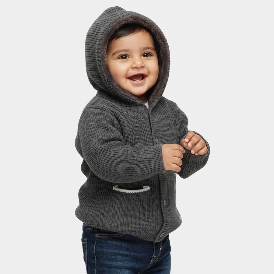 Infants' Pullover, Charcoal, large image number null