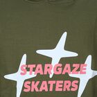 Boys Olive Green Hooded Neck Casual Sweatshirt, Olive, small image number null