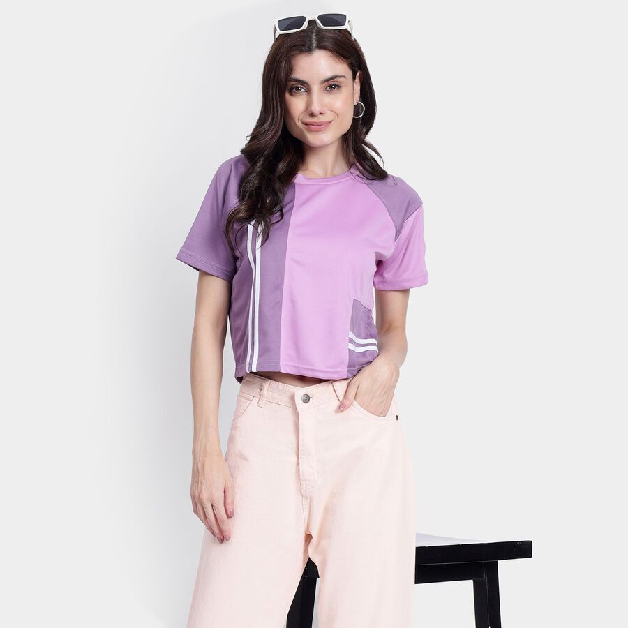 Ladies'  Crop  Top, Lilac, large image number null