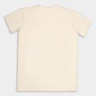 Boys Placement Print T-Shirt, Beige, small image number null