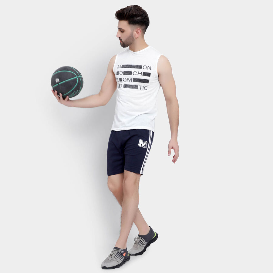 Solid Basic Bermuda, Navy Blue, large image number null