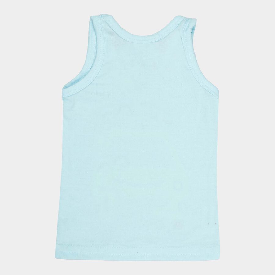 Infants Solid Vest, Light Blue, large image number null