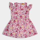Girls' 100% Cotton Frock, Light Pink, small image number null