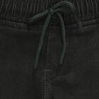 Boys Olive Regular Fit Cotton Blend Jeans, ओलिव, small