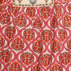 Girls' Beige Round Neck Bohemian Fusion Set, गहरा पीला, small