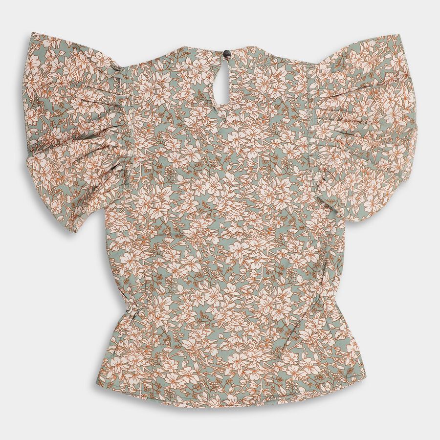 Girls' T-Shirt, हल्का हरा, large image number null