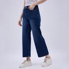 Ladies' 100% Cotton Jeans, Mid Blue, small image number null