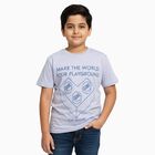 Boys' Half Sleeves T-Shirt, हल्का नीला, small image number null