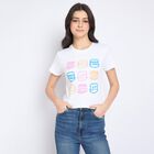 Ladies' 100% Cotton Crop  Top, White, small