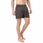 Men's Grey Relaxed Fit Micro Dot Printed Boxers, Dark Grey, small