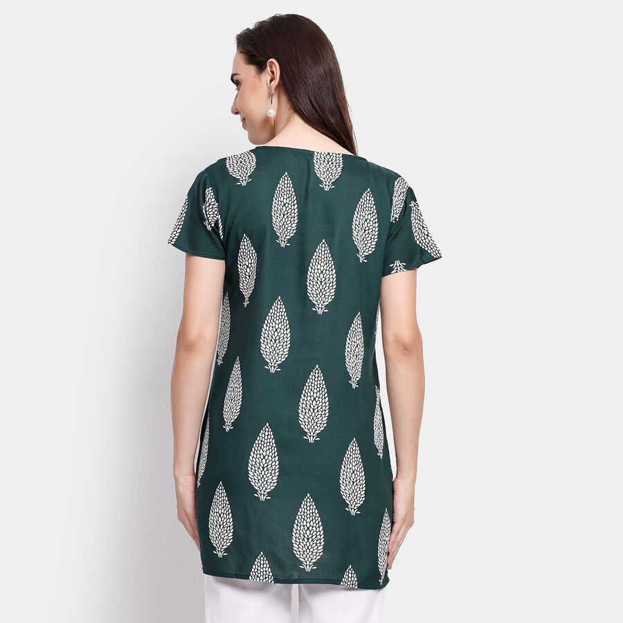 Ladies' Kurta, Dark Green, large image number null