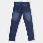Boys' Stonewashed Blue Regular Fit Jeans, गहरा नीला, small image number null