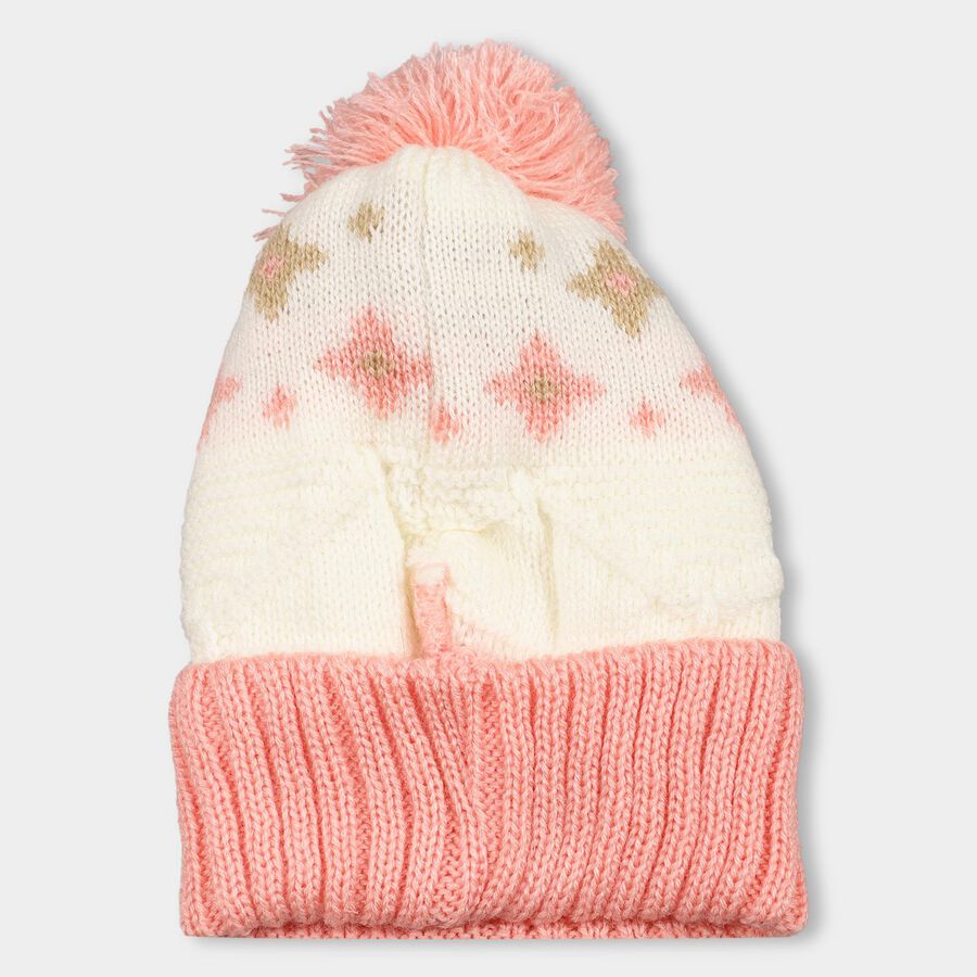 Infants' Winter Cap, Off White, large image number null