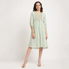 Embroidered Dress, Light Green, small image number null