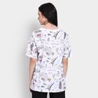 Ladies' 100% Cotton Round Neck T-Shirt, सफ़ेद, small