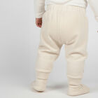 Infants Soft Cream Embroidered Cotton Blend Pyjama, Beige, small image number null