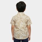 Boys Off-White Cotton Half Sleeve Classic Collar Casual Shirt, Off White, small