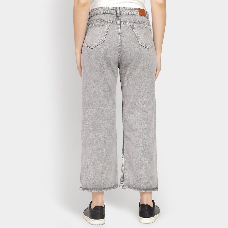 Ladies' 100% Cotton Jeans , हल्का ग्रे, large image number null