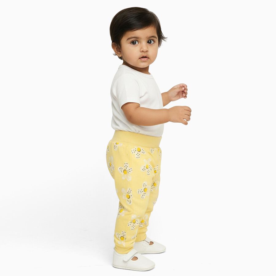Infants' 100% Cotton Pyjama, Yellow, large image number null