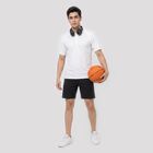 Men's White Henley Neck Henley Drifit T-Shirt, Off White, small