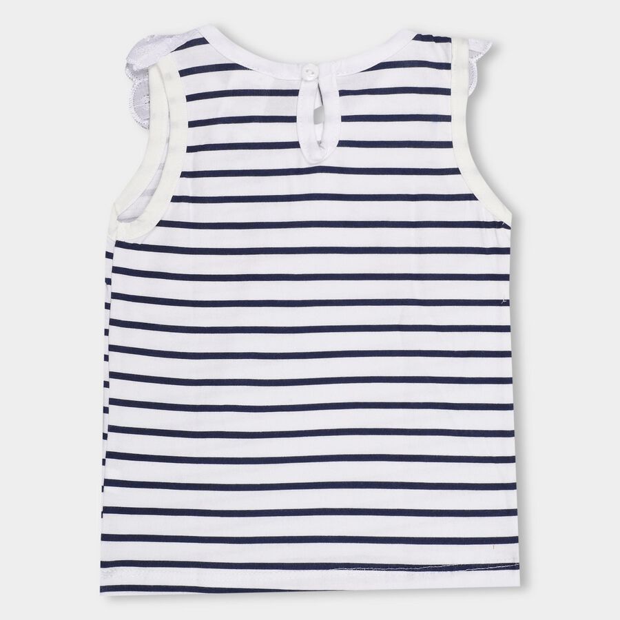 Infants' 100% Cotton Collar T-Shirt , सफ़ेद, large image number null