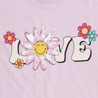 Girls' 100% Cotton T-Shirt, लाइलेक, small image number null