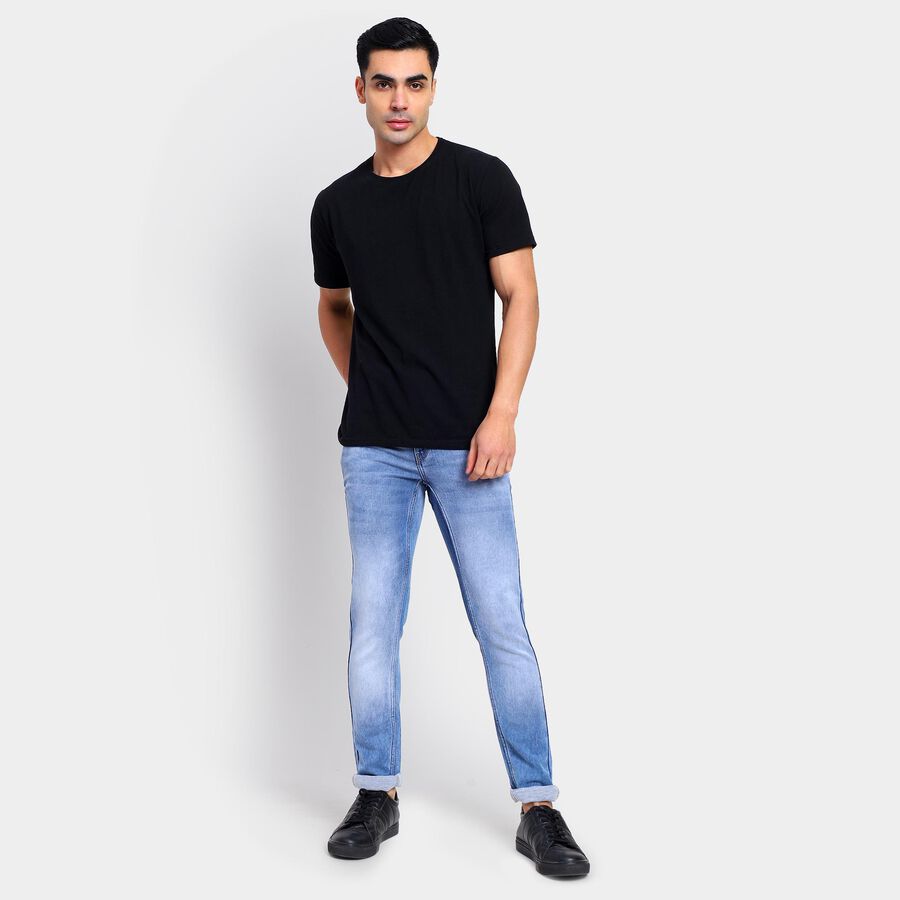Men's Skinny Jeans , Light Blue, large image number null