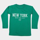 Boys Green Crew Neck Regular Boys T-Shirt, Dark Green, small